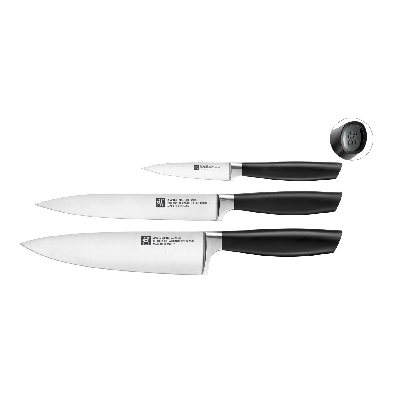Zwilling Messerset 3-tlg, Schwarz 3 Zwilling Messerset 3-tlg, Schwarz